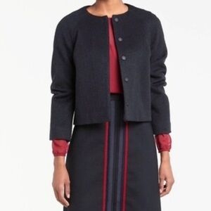 Boden Sienna Cropped Mohair And Wool Jacket Size 6R